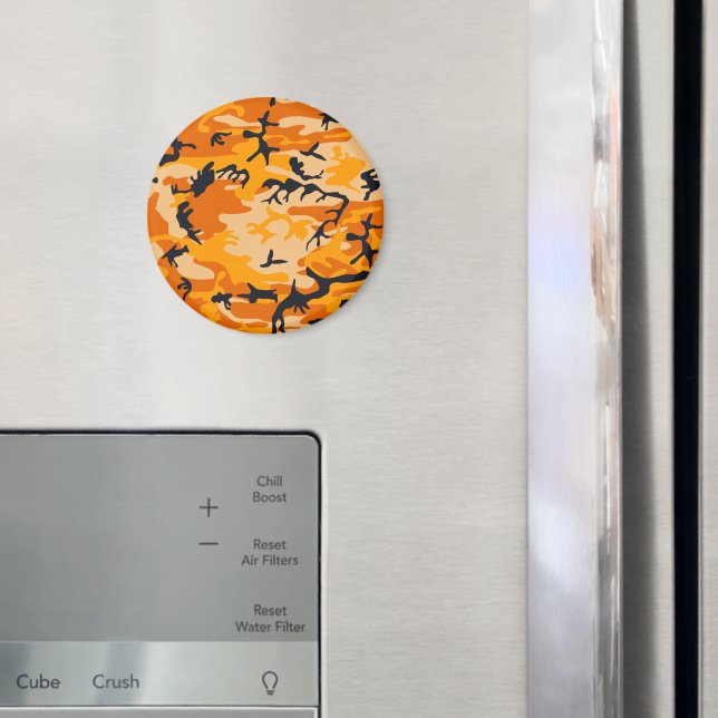Orange Camouflage, Militär, Armee Magnet (In Situ (Kühlschrank))