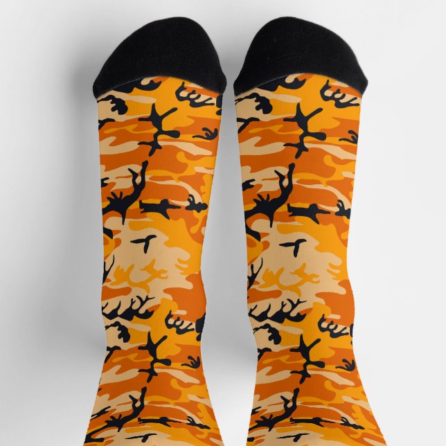 Orange Camouflage, Militär, Armee Socken (Oben)