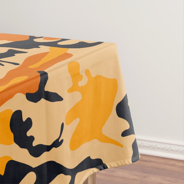 Orange Camouflage, Militär, Armee Tischdecke (Beispiel)