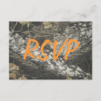 Orange Camouflage UAWG RSVP Karte