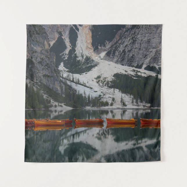 ORANGE CANOE AUF WASSERKÖRPER WANDTEPPICH (Vorderseite)
