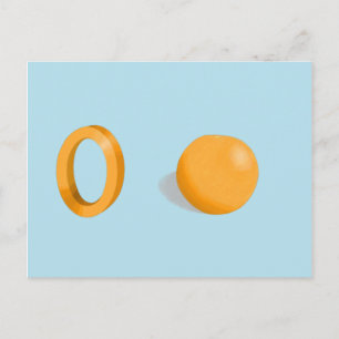 Orange Card Postkarte