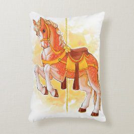 Orange Carousel Pferdekissen Dekokissen