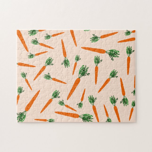Orange Carrot Pattern (Horizontal)