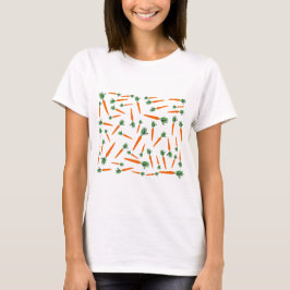 Orange Carrot Pattern T-Shirt