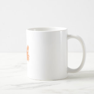 Orange Cartoon Crab Kaffeetasse