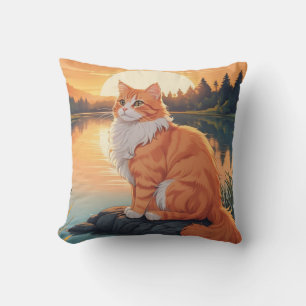 Orange Cat by Lake Kissen