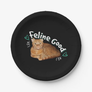 Orange Cat - Feline Good Puppe Pappteller