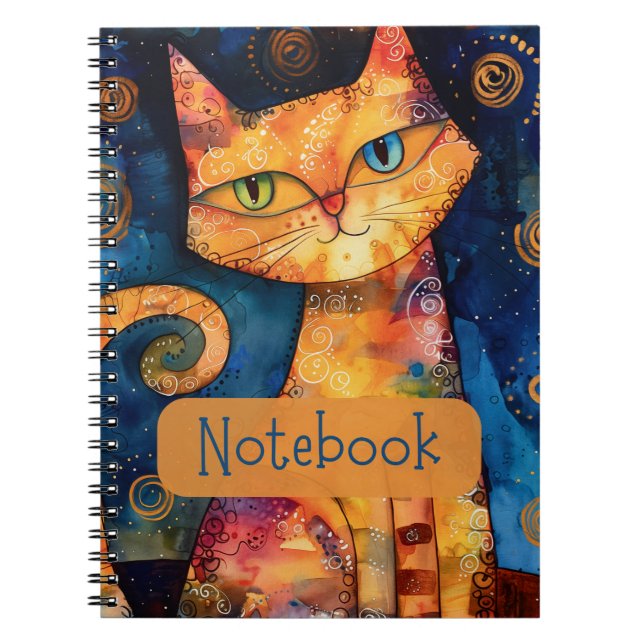 Orange Cat Notebook Notizblock (Vorderseite)