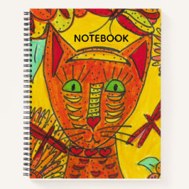 Orange Cat Notebook Notizbuch