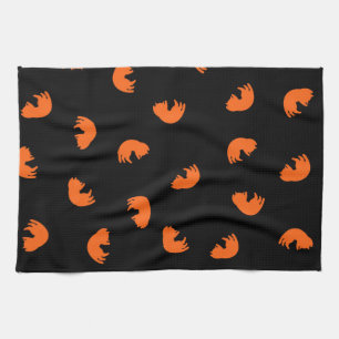 Orange Cat Pattern Geschirrtuch