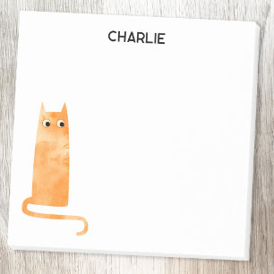 Orange Cat Personalisiert Post-it Klebezettel