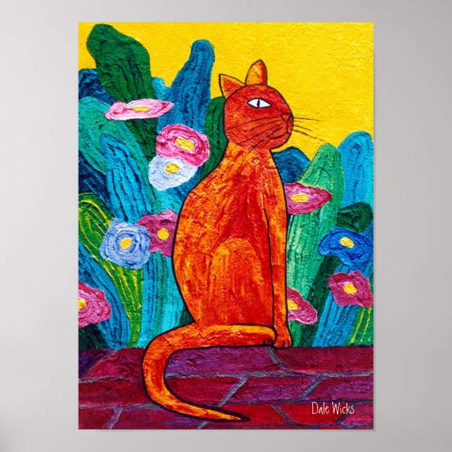 Orange Cat Poster (Vorne)