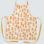 Orange Cat Schürze<br><div class="desc">Liebliche kleine,  orangefarbene Katzen,  perfekt für Tierfreunde. Originelle Kunst von Nic Squirrell.</div>