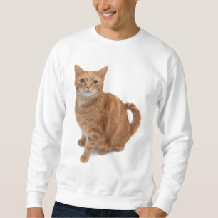 Orange Cat Stehend Sweatshirt