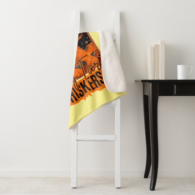 Orange Cat & Tarot Cards | Cosmic Art Print Sherpadecke (Beispiel)