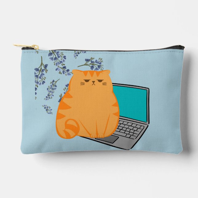 Orange Cat Zubehörtasche (Vorderseite)