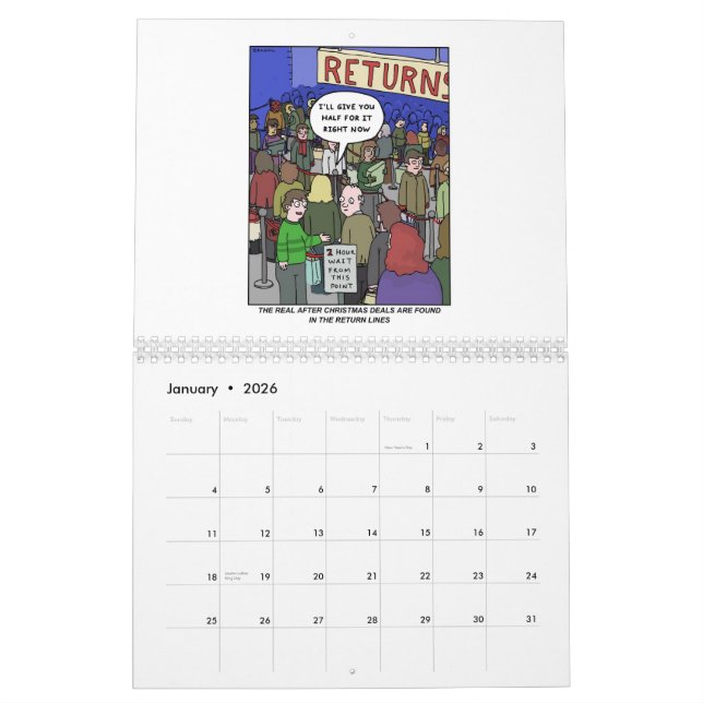 Orange caustique 2011 - calendrier mural (Jan 2026)