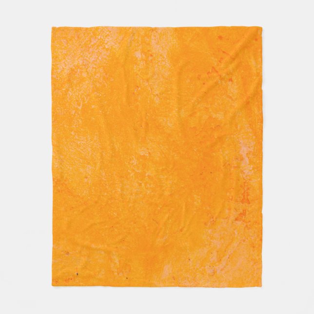 Orange cement surface,  abstract pattern backgroun fleecedecke (Vorderseite)