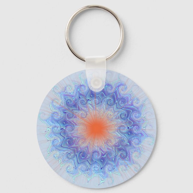 Orange Chakra Schlüsselkette Schlüsselanhänger (Vorderseite)