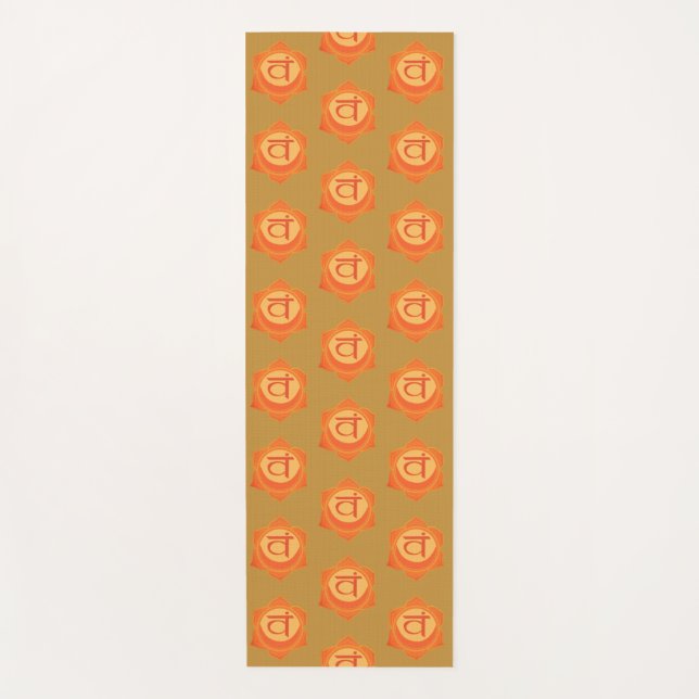 Orange Chakra, Yoga Mat Yogamatte (Vorderseite)
