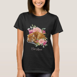 Orange Chat Maman Beau Cadeau Pour Son T-shirt