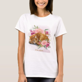 Orange Chat Maman Beau Cadeau Pour Son T-shirt
