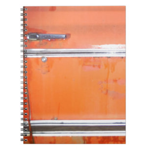 Orange Chevy Truck Door Notizblock