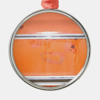 Orange Chevy Truck Door Silbernes Ornament