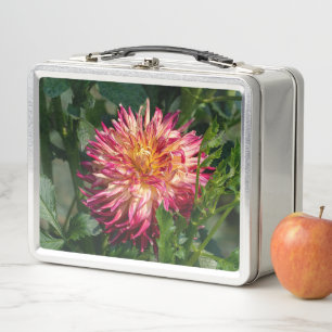 Orange Chrysanthemum-Fotografie, kanadische Schönh Metall Brotdose