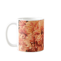 Orange Chrysanthemum Tasse
