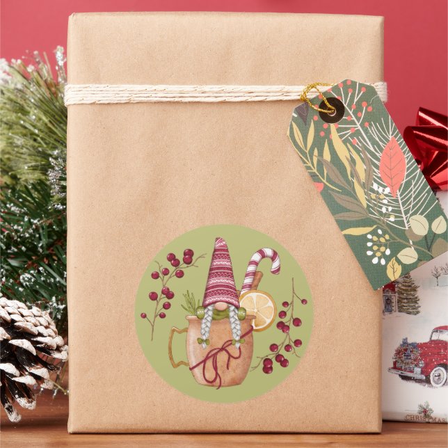 Orange Cider Christmas Gnome Sticker (Feiertag)