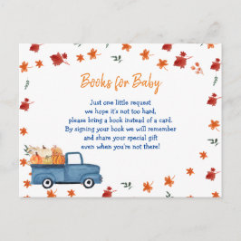 Orange Citrouille Camion Bébé Livres insérer carte