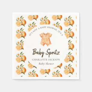 Orange Citrus Baby Spritz Baby Shower Papier Servi Serviette