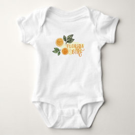 Orange Citrus Frucht Florida Girl Baby Bodysuit Baby Strampler