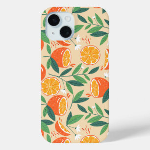 Orange Citrus Frucht Retro Muster Case-Mate iPhone Hülle