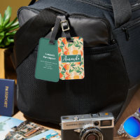 Orange Citrus Frucht Retro Muster