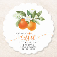 Orange Citrus Kleine Süsse auf dem Weg Babydusche