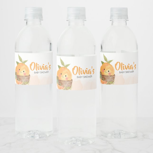 Orange Citrus Kleine Süsse Babydusche (Flaschen)