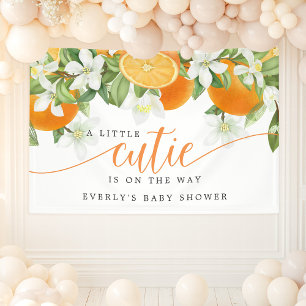 Orange Citrus Kleiner Schatz auf dem Weg zur Babyp Banner