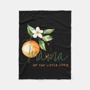 Orange Citrus Little Cutie Baby Shower Mama To Be  Fleecedecke