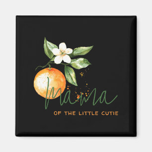 Orange Citrus Little Cutie Baby Shower Mama To Be Magnet