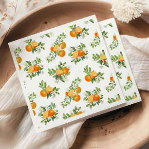 Orange Citrus Little Cutie Babyparty Serviette