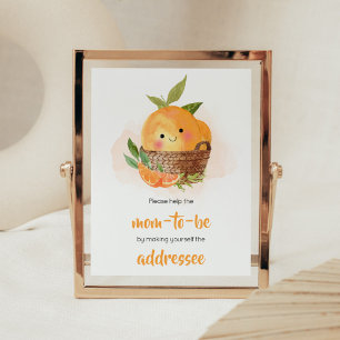 Orange Citrus Little Süsse Envelope Station Poster