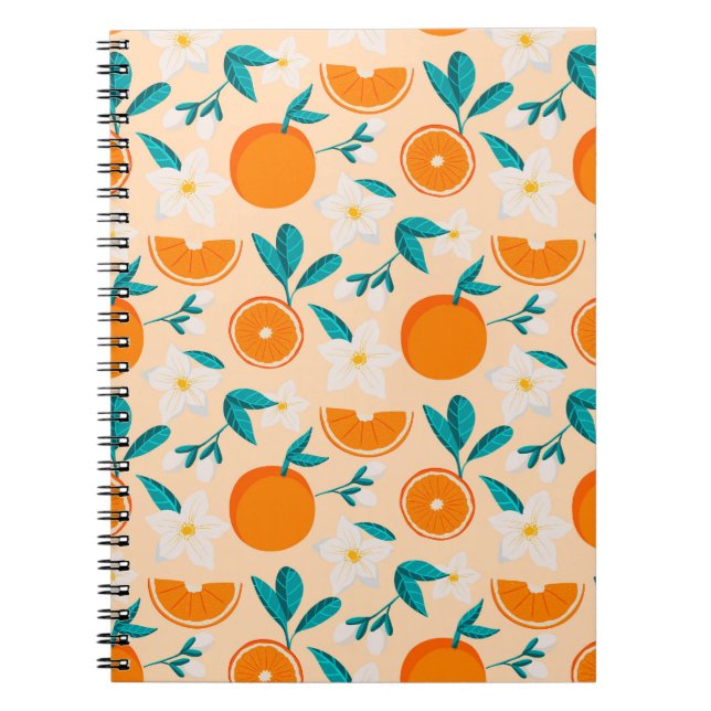 Orange Citrus Spaß Notizblock (Vorderseite)