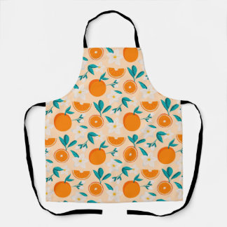 Orange Citrus Spaß Schürze