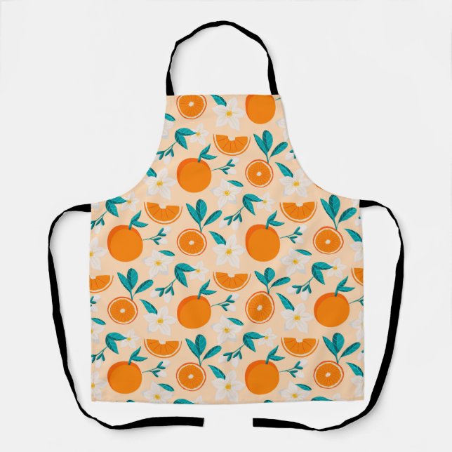 Orange Citrus Spaß Schürze (Vorderseite)