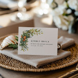 Orange Citrus Watercolor Botanical Wedding RSVP Karte<br><div class="desc">Orange Citrus Watercolor Botanical Wedding RSVP Card | Mediterranean Orange Grove Reply Card This elegant orange citrus watercolor wedding RSVP card features lush botanical greenery, delicate blossoms, and vibrant oranges inspired by Mediterranean citrus groves and romantic garden weddings. The refined layout pairs timeless typography with soft botanical artwork, creating a...</div>