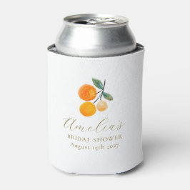 Orange Citrus Watercolor Bridal Brunch Custom Dosenkühler