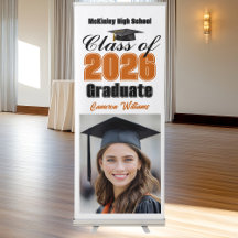 Orange Class of 2026 Graduate Photo Graduation